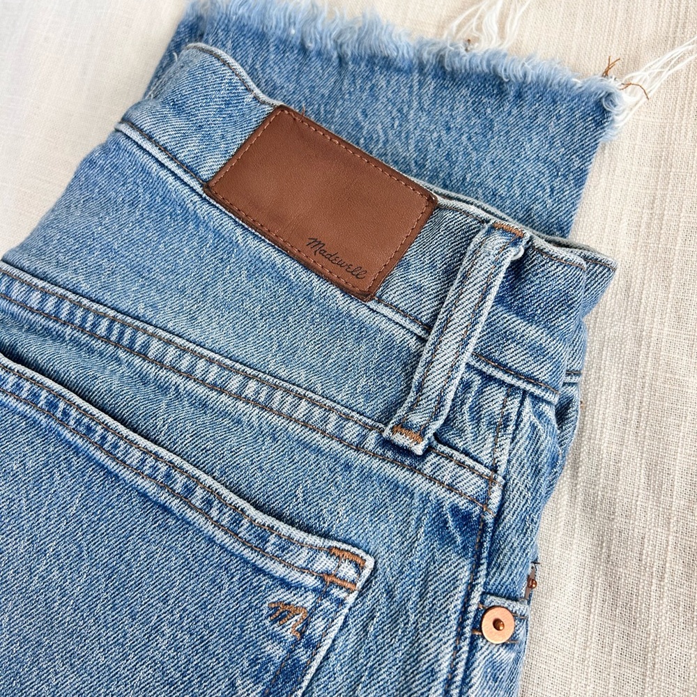 Madewell Blue Straight Leg Jeans Classic Style - Picture 6 of 6